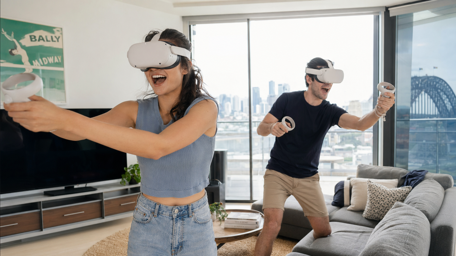 People playing VR games in Australia